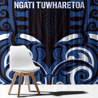 Aotearoa Ngati Tuwharetoa Window Curtain Maori Pattern New Zealand - Polynesian Pride
