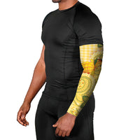 Hawaii Palaka Arm Sleeves Cute Ripe Mango Turtle On The Waves