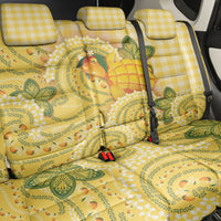 Hawaii Palaka Back Car Seat Cover Cute Ripe Mango Turtle On The Waves
