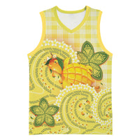 Hawaii Palaka Basketball Jersey Cute Ripe Mango Turtle On The Waves