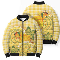 Hawaii Palaka Bomber Puffer Jacket Cute Ripe Mango Turtle On The Waves