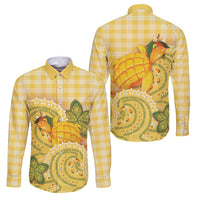Hawaii Palaka Family Matching Long Sleeve Bodycon Dress and Hawaiian Shirt Cute Ripe Mango Turtle On The Waves