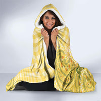 Hawaii Palaka Hooded Blanket Cute Ripe Mango Turtle On The Waves