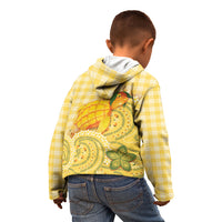 Hawaii Palaka Kid Hoodie Cute Ripe Mango Turtle On The Waves