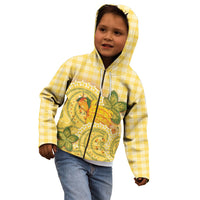 Hawaii Palaka Kid Hoodie Cute Ripe Mango Turtle On The Waves