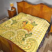 Hawaii Palaka Quilt Cute Ripe Mango Turtle On The Waves