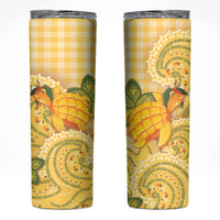 Hawaii Palaka Skinny Tumbler Cute Ripe Mango Turtle On The Waves