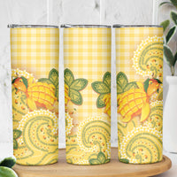 Hawaii Palaka Skinny Tumbler Cute Ripe Mango Turtle On The Waves