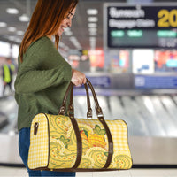 Hawaii Palaka Travel Bag Cute Ripe Mango Turtle On The Waves