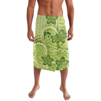 Hawaii Palaka Lavalava Cute Green Mango Turtle On The Waves
