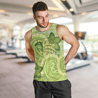 Hawaii Palaka Men Tank Top Cute Green Mango Turtle On The Waves