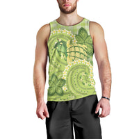 Hawaii Palaka Men Tank Top Cute Green Mango Turtle On The Waves