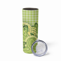 Hawaii Palaka Skinny Tumbler Cute Green Mango Turtle On The Waves