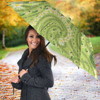 Hawaii Palaka Umbrella Cute Green Mango Turtle On The Waves