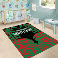 Aotearoa Ngati Hine Area Rug Maori Pattern New Zealand - Polynesian Pride