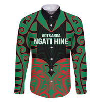Custom Aotearoa Ngati Hine Family Matching Puletasi and Hawaiian Shirt Maori Pattern New Zealand - Polynesian Pride