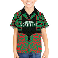Custom Aotearoa Ngati Hine Family Matching Puletasi and Hawaiian Shirt Maori Pattern New Zealand - Polynesian Pride