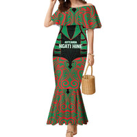 Custom Aotearoa Ngati Hine Mermaid Dress Maori Pattern New Zealand - Polynesian Pride