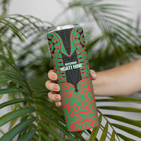 Custom Aotearoa Ngati Hine Skinny Tumbler Maori Pattern New Zealand - Polynesian Pride