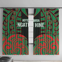 Aotearoa Ngati Hine Window Curtain Maori Pattern New Zealand - Polynesian Pride