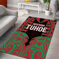 Aotearoa Tuhoe Area Rug Maori Pattern New Zealand - Polynesian Pride