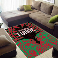 Aotearoa Tuhoe Area Rug Maori Pattern New Zealand - Polynesian Pride