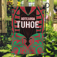 Aotearoa Tuhoe Garden Flag Maori Pattern New Zealand - Polynesian Pride