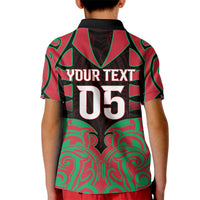 Custom Aotearoa Tuhoe Kid Polo Shirt Maori Pattern New Zealand - Polynesian Pride