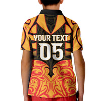 Custom Aotearoa Waikato Kid Polo Shirt Maori Pattern New Zealand - Polynesian Pride