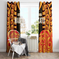 Aotearoa Waikato Window Curtain Maori Pattern New Zealand - Polynesian Pride