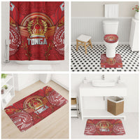 Tonga King's Birthday Bathroom Set Gold Royal Crown Tribal Patterns