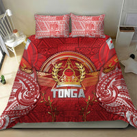 Tonga King's Birthday Bedding Set Gold Royal Crown Tribal Patterns