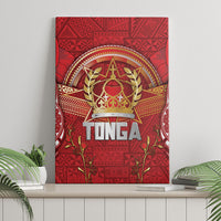 Tonga King's Birthday Canvas Wall Art Gold Royal Crown Tribal Patterns