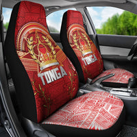 Tonga King's Birthday Car Seat Cover Gold Royal Crown Tribal Patterns