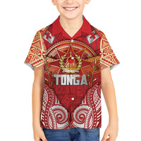 Tonga King's Birthday Hawaiian Shirt Gold Royal Crown Tribal Patterns