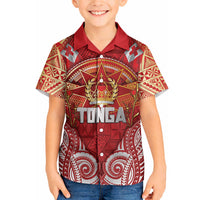 Tonga King's Birthday Hawaiian Shirt Gold Royal Crown Tribal Patterns DT05 - Polynesian Pride