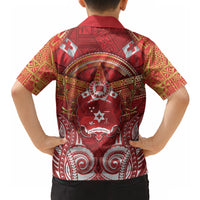 Tonga King's Birthday Hawaiian Shirt Gold Royal Crown Tribal Patterns DT05 - Polynesian Pride