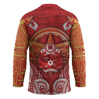 Tonga King's Birthday Hockey Jersey Gold Royal Crown Tribal Patterns