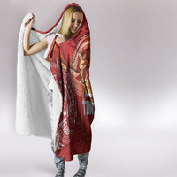 Tonga King's Birthday Hooded Blanket Gold Royal Crown Tribal Patterns