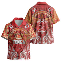 Tonga King's Birthday Kid Hawaiian Shirt Gold Royal Crown Tribal Patterns DT05 - Polynesian Pride