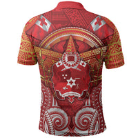 Tonga King's Birthday Polo Shirt Gold Royal Crown Tribal Patterns DT05 - Polynesian Pride