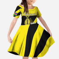 New Caledonia Is In My DNA Family Matching Off The Shoulder Long Sleeve Dress and Hawaiian Shirt - Polynesian Pride