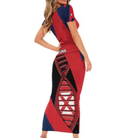 Wallis And Futuna Is In My DNA Family Matching Short Sleeve Bodycon Dress and Hawaiian Shirt - Polynesian Pride