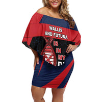 Wallis And Futuna Is In My DNA Off Shoulder Short Dress - Polynesian Pride