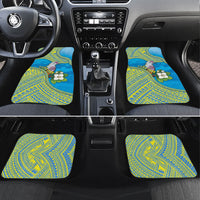 Personalised Palau Biib Bird Car Mats Rur Flower And Rock Islands Patterns