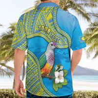 Personalised Palau Biib Bird Hawaiian Shirt Rur Flower And Rock Islands Patterns DT05 - Polynesian Pride