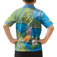 Personalised Palau Biib Bird Hawaiian Shirt Rur Flower And Rock Islands Patterns DT05 - Polynesian Pride