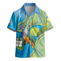 Personalised Palau Biib Bird Kid Hawaiian Shirt Rur Flower And Rock Islands Patterns DT05 - Polynesian Pride
