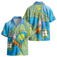 Personalised Palau Biib Bird Kid Hawaiian Shirt Rur Flower And Rock Islands Patterns DT05 - Polynesian Pride