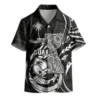 Personalised Guam Liberation Day Kid Hawaiian Shirt Black White Latte Stone Tribal Patterns DT05 - Polynesian Pride
